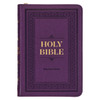 Compact Bible, w/ zipper, KJV (Imitation, Purple)