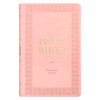 Giant Print Personal Size Bible, KJV (Imitation, two-tone Pink)