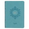 Large Print Compact Bible, KJV (Imitation, two-tone Teal)