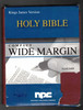 King James Version Compact Wide Margin Holy Bible National Publishing