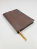 Thinline Text Bible, KJV (Brown Calfskin Leather)