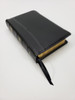 Text Bible, Handsize, KJV (Black Calfskin Leather)