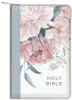 Deluxe Gift Bible, Indexed, KJV (Faux Leather, Gray and Pink Floral, w/ zipper)