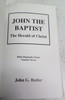 John The Baptist The Herald of Christ Bible Biography Series Number Seven by John G. Butler