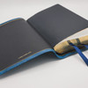 Personal Size Canterbury Reference Bible, KJV (Marbled Sapphire Calfskin Leather, full yapp)