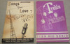 A Nice Lot of 2 Vintage Gospel Songbooks "Treble Praises" and "Songs You Love No. 4" from the 1950's