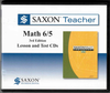 Saxon Math 6/5 Homeschool Saxon Teacher CD ROM 3rd Edition