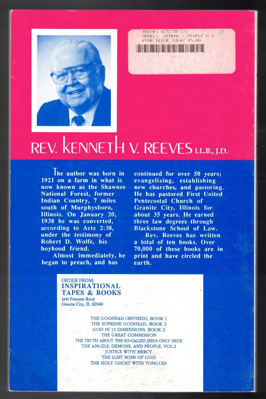Kenneth Reeves The Angels, Demons and People Volume One by Kenneth V. Reeves