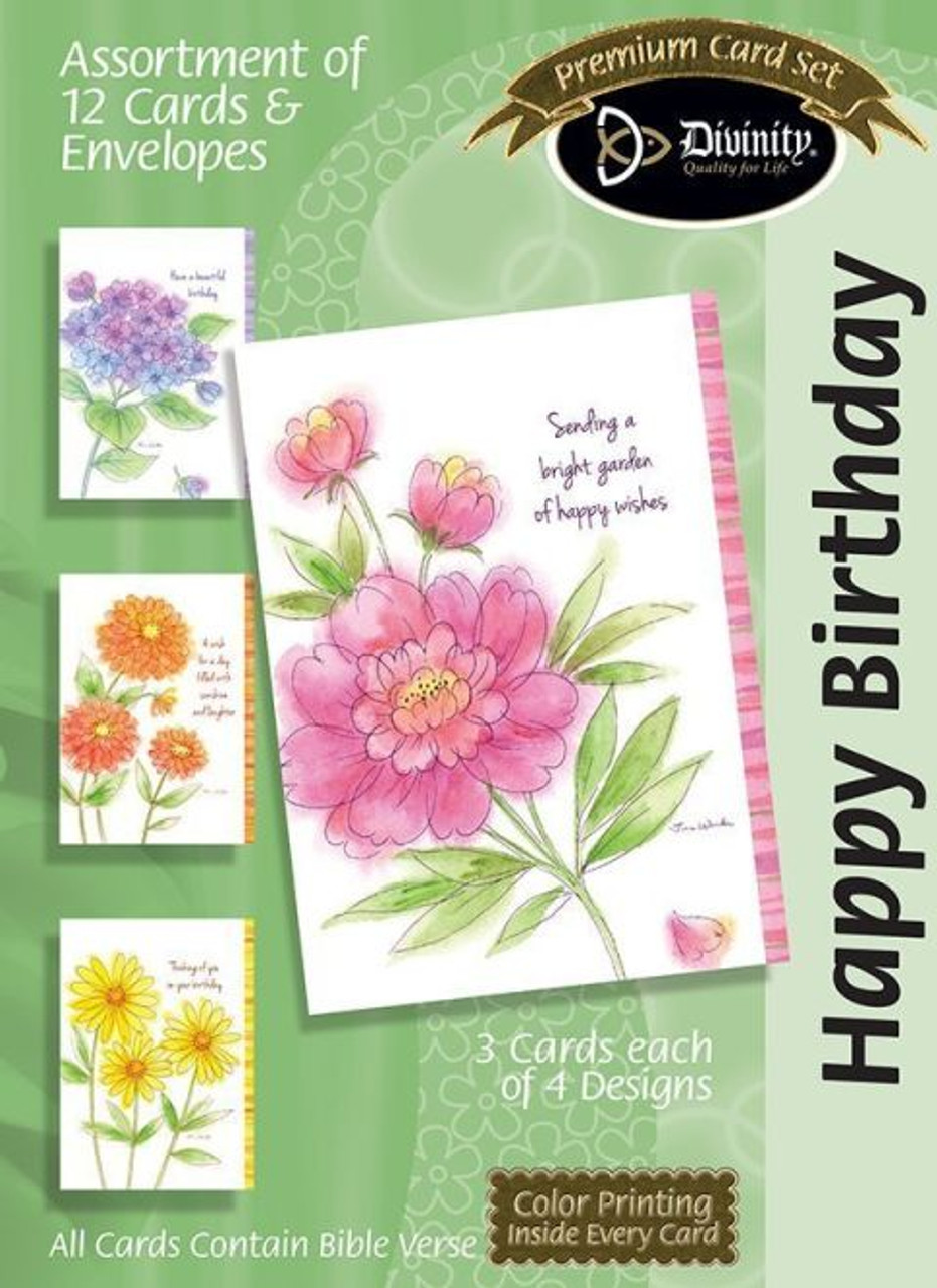 Birthday Cards Assortment, 12 Cards with Envelopes (Premium Refill