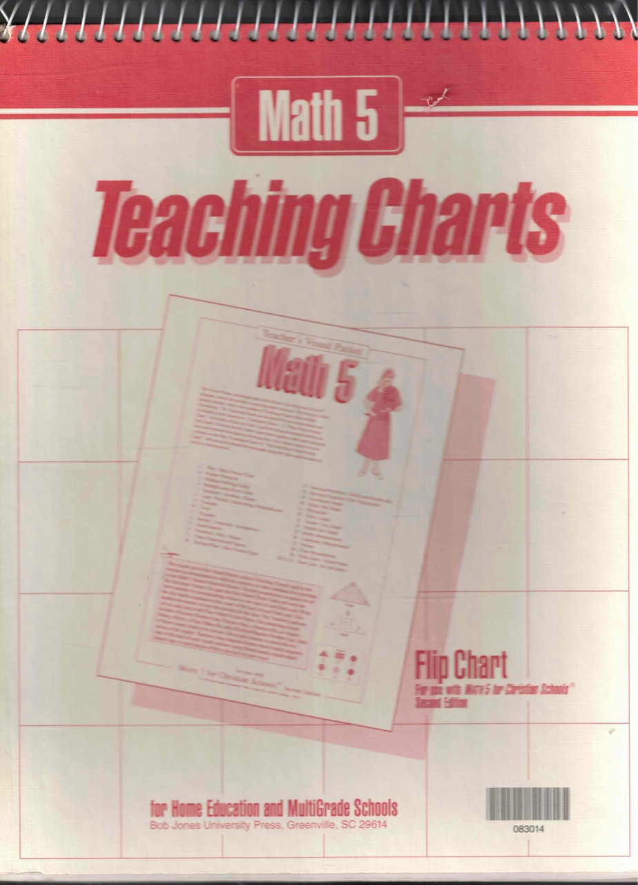 Flip Chart In Math Teaching Flip Charts for use with Math 5 for Christian Schools BJU Press