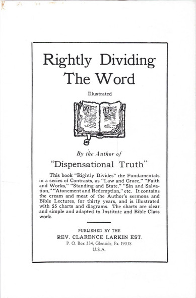 Rightly Dividing The Word