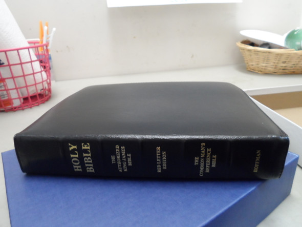 Common Man Reference Bible, 5th Edition, Black Lambskin, KJV