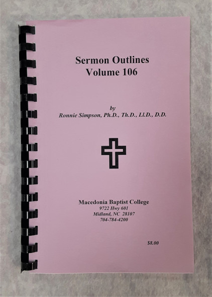 Sermon Outlines 106