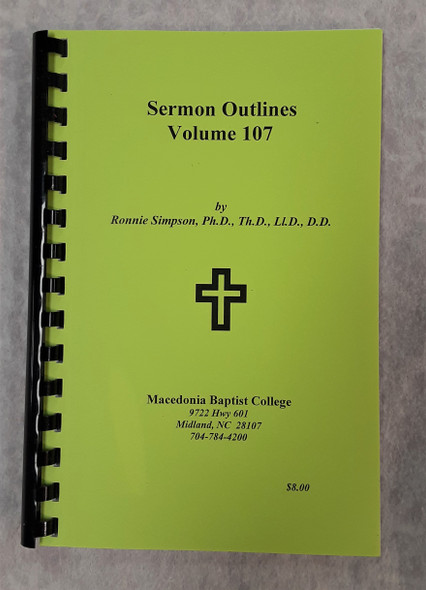 Sermon Outlines 107