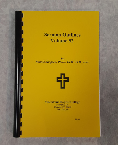 Sermon Outlines 52