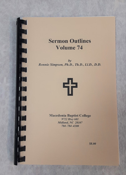 Sermon Outlines 74