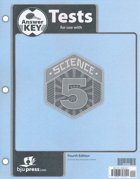 Science 5 - Tests Answer Key (4th Edition)