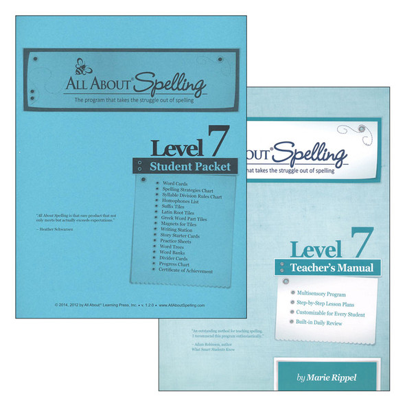 All About Spelling, Level 7 - Materials (Teacher Book & Student Packet)