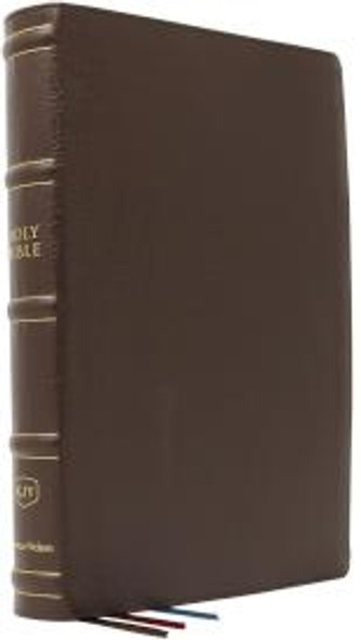 Large Print Reference Bible: MacLaren Series, Indexed (Brown Genuine Leather) KJV