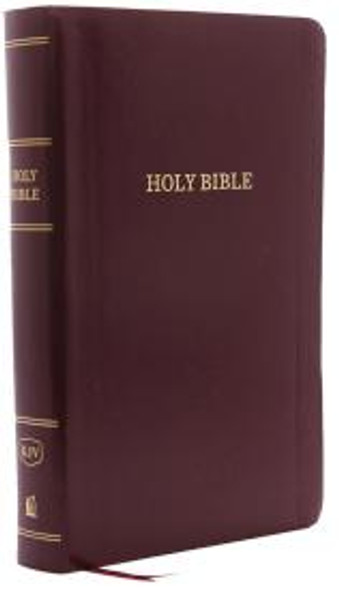 Personal Size Reference Bible, Giant Print (Burgundy Leatherflex) KJV