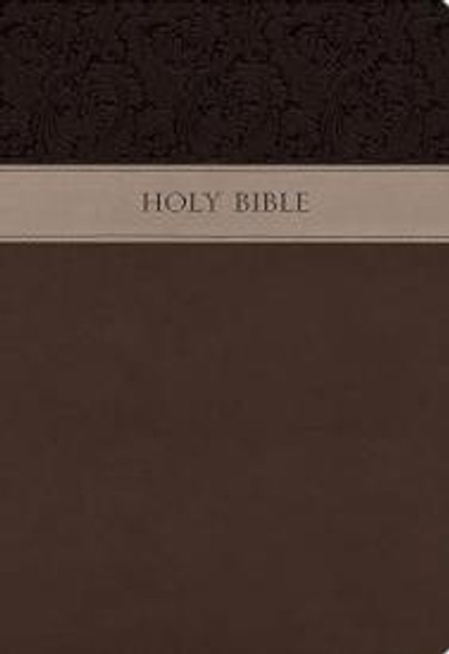 Large Print Wide Margin Bible KJV (Imitation, Brown)