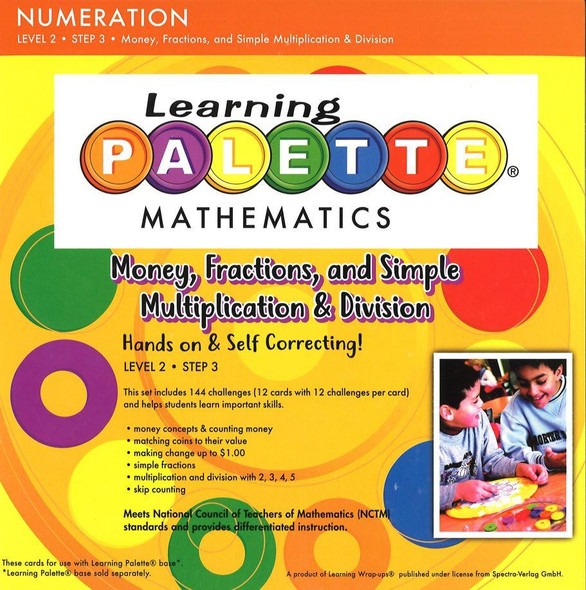 Learning Palette Mathematics, Level 2 (Step 3): Money, Fractions, and Simple Multiplication & Division (2nd Grade)