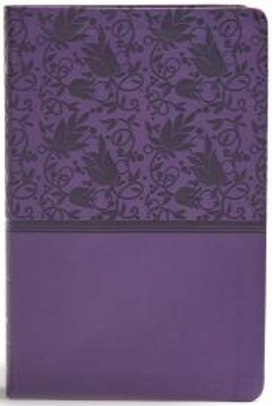 Giant Print Reference Bible, Indexed, KJV (Imitation, soft leather-look, Purple floral)