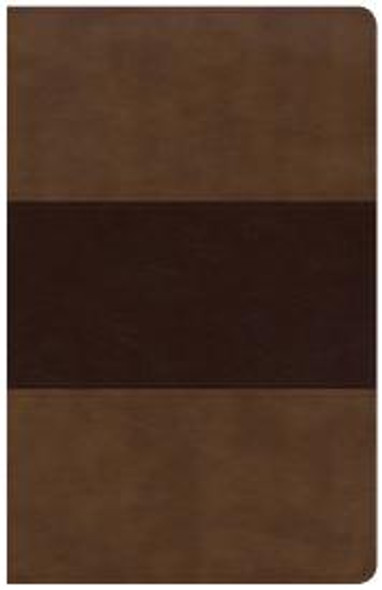 Large Print Personal Size Reference Bible (Saddle Brown Leathertouch) KJV