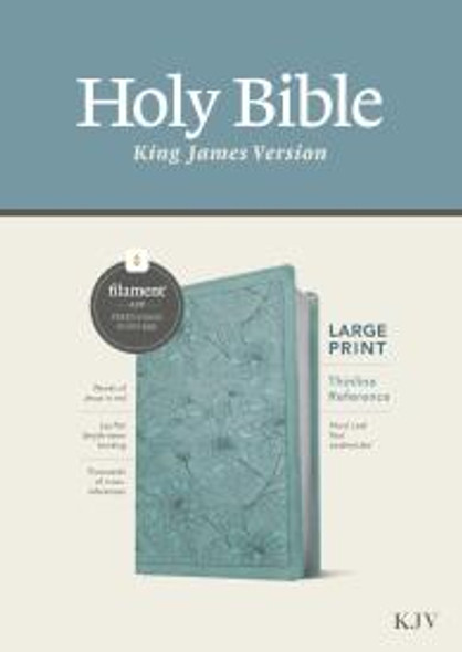 Large Print Thinline Reference Bible: Filament Edition (Teal Imitation Leather) KJV