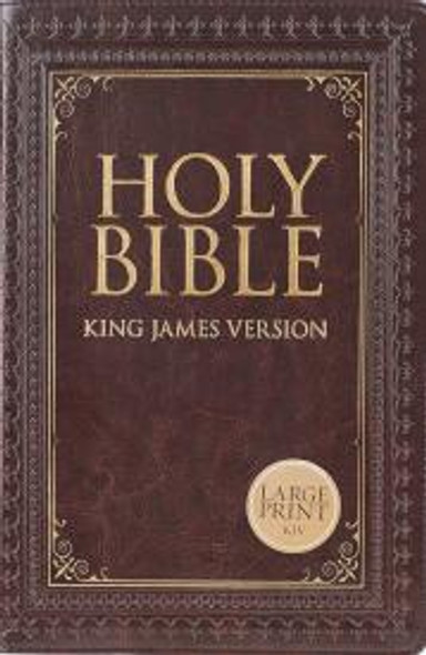 Large Print Thinline Bible, Indexed (Brown Lux Leather) KJV