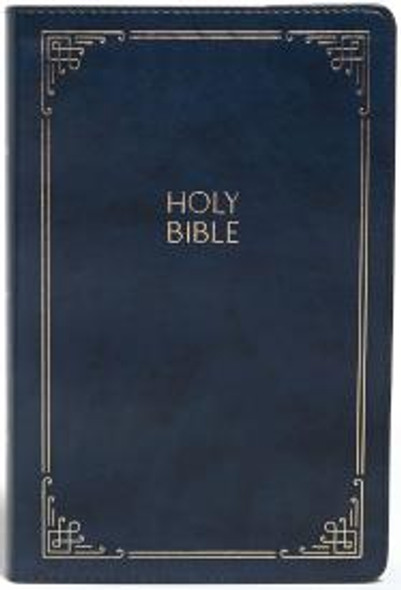 Large Print Personal Size Reference Bible, Indexed (Navy Leathertouch) KJV