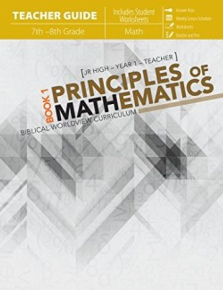 Principles of Mathematics, Book 1: Teacher Guide