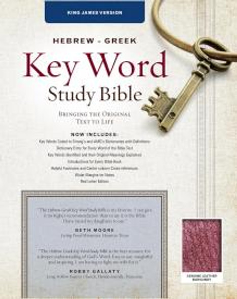 Hebrew-Greek Key Word Study Bible, KJV (Genuine Leather, Burgundy)