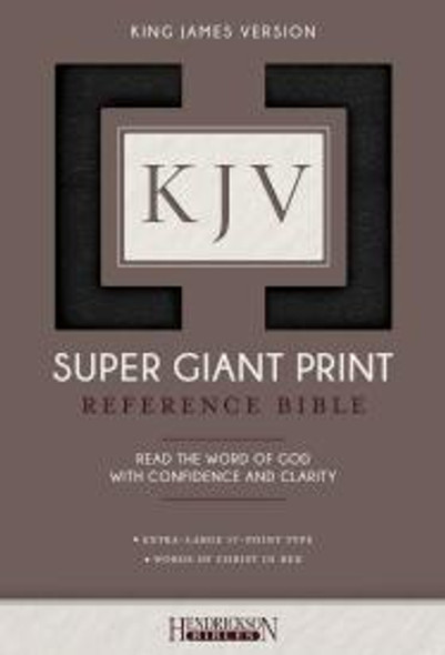 Super Giant Print Reference Bible, KJV (Imitation, Black)