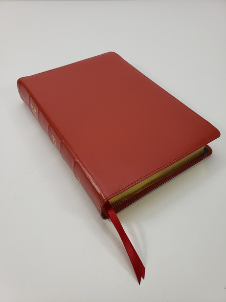 Interleaved Text Bible, Midsize, KJV (Red Calfskin Leather)