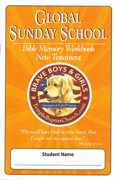 Global Sunday School (Bible Memory Workbook): New Testament