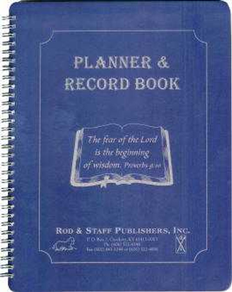 Planner and Record Book