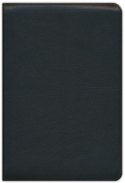 Large Print Thinline Bible: Premier Collection, Indexed (Black Premium Goatskin Leather) KJV