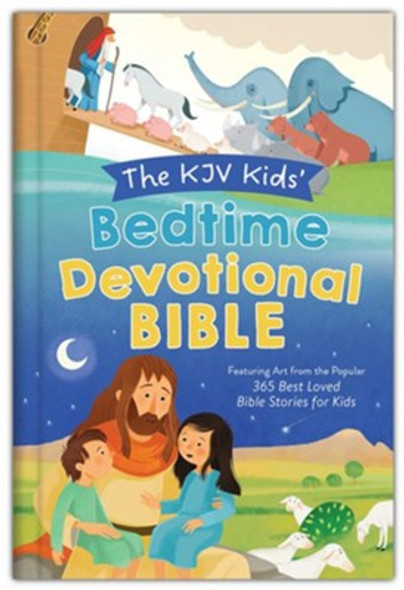 The KJV Kids' Bedtime Devotional Bible (Blue Hardcover) KJV