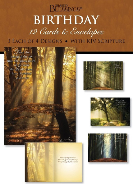 Birthday: Rays of Light (Boxed Cards) 12-Pack