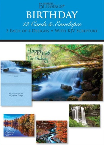 Birthday: Waterways (Boxed Cards) 12-Pack