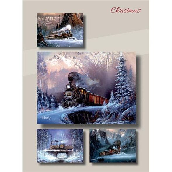 Christmas: Trains (Boxed Cards) 12-Pack