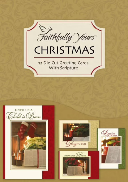 Christmas: Bible and Poinsettia (Boxed Cards) 12-Pack