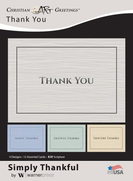 Thank You: Simply Thankful (Boxed Cards) 12-Pack