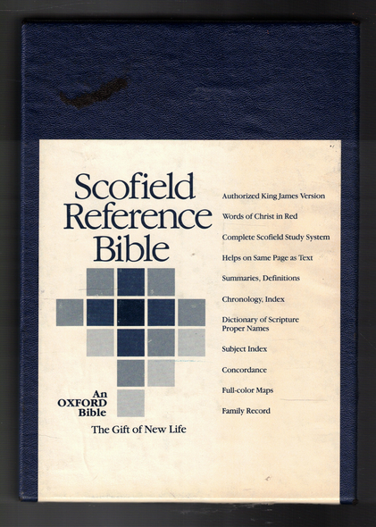 Scofield Reference Bible KJV 255 RL Black Bonded Leather by Oxford University Press