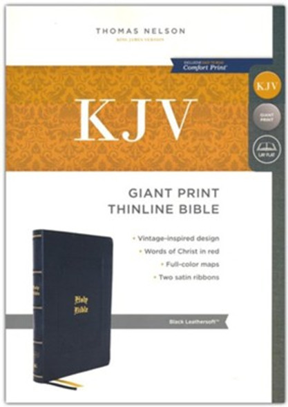 Giant Print Thinline Bible, Vintage Series, KJV (Imitation, soft leather-look, Black)