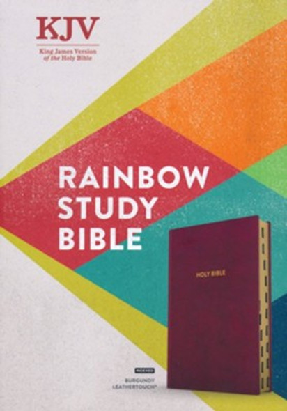 Rainbow Study Bible, Indexed, KJV (Imitation, soft leather-look, Burgundy)