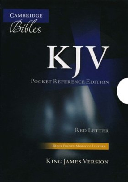 Pocket Reference Bible, Indexed, KJV (Black French Morocco Leather)