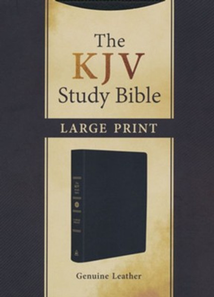 The KJV Study Bible, Large Print (Black Genuine Leather)