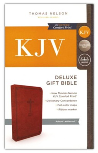 Deluxe Gift Bible, KJV (Imitation, Auburn Red)
